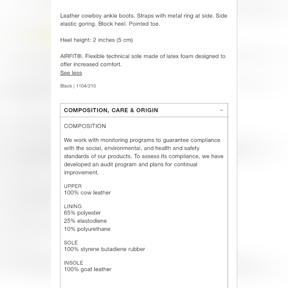 BNWT! Zara leather cowboy boots - Picture 5 of 6